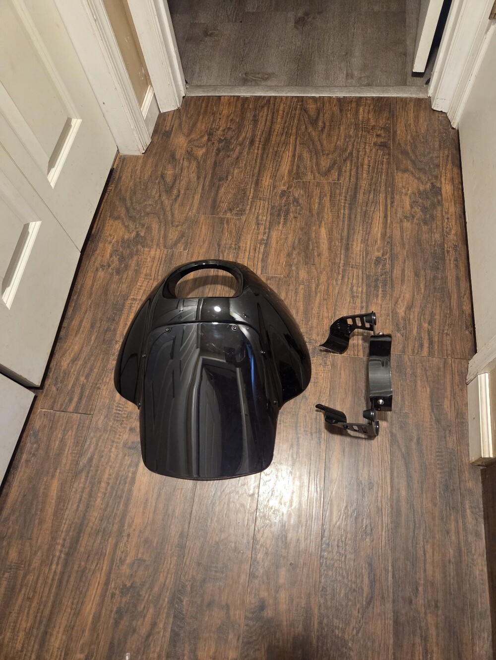 motorcycle quarter fairing (specifically mimicking the classic Harley-Davidson D